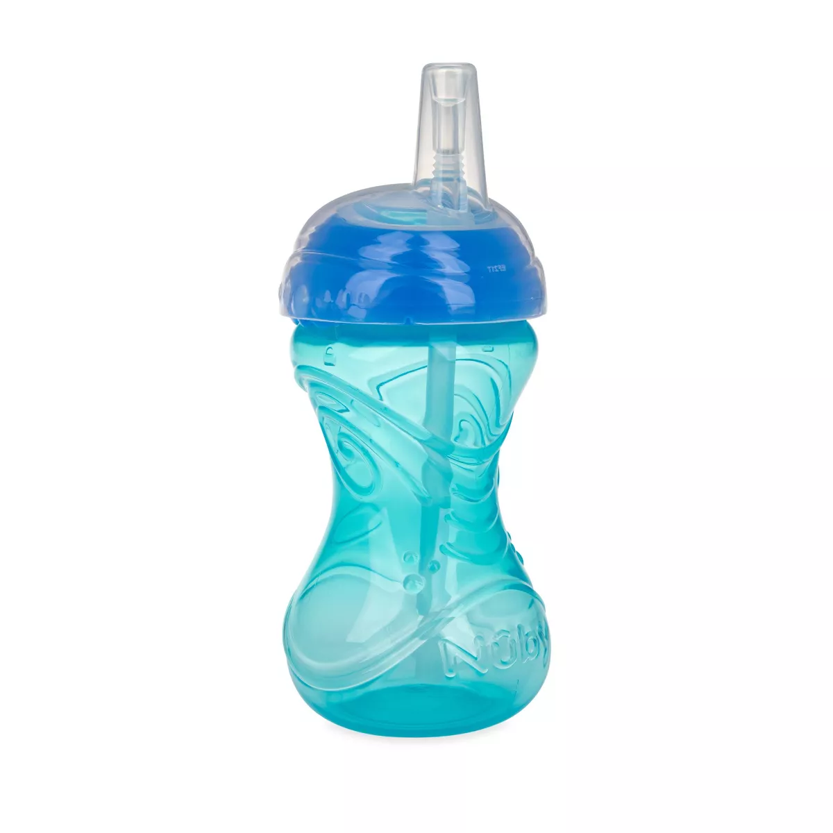 Nuby Cup 3pk Click-It Flexi Straw Cup - Aqua/Blue/Red - 10oz