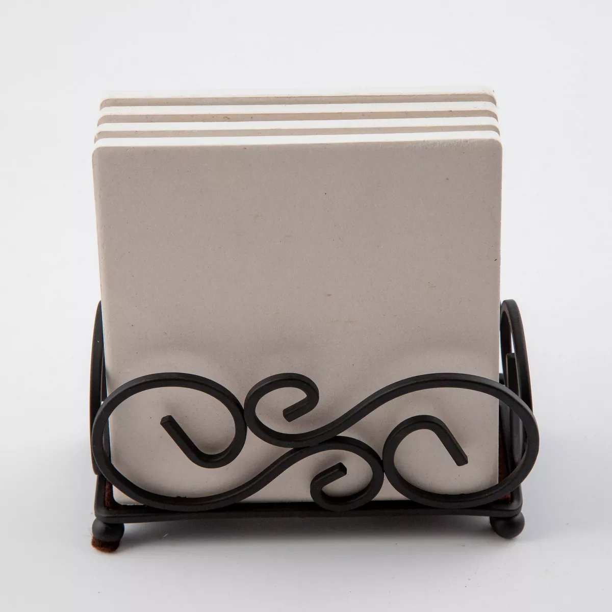 Thirstystone Scroll Coaster Holder - Black
