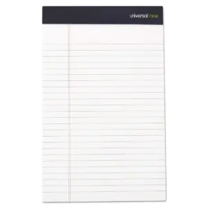 Universal Premium Ruled Writing Pads White 5 x 8 Legal Rule 50 Sheets 12 Pads 57300