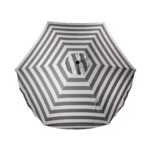 9' Cabana Round Scalloped Patio Umbrella DuraSeason Fabric™ Black - Threshold™