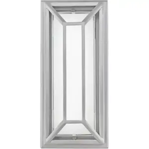 Possini Euro Design Modern Outdoor Wall Light Fixture LED Matte Nickel Geometric 12
