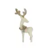 Northlight 37" White and Brown Standing Reindeer Outdoor Christmas Yard Decor