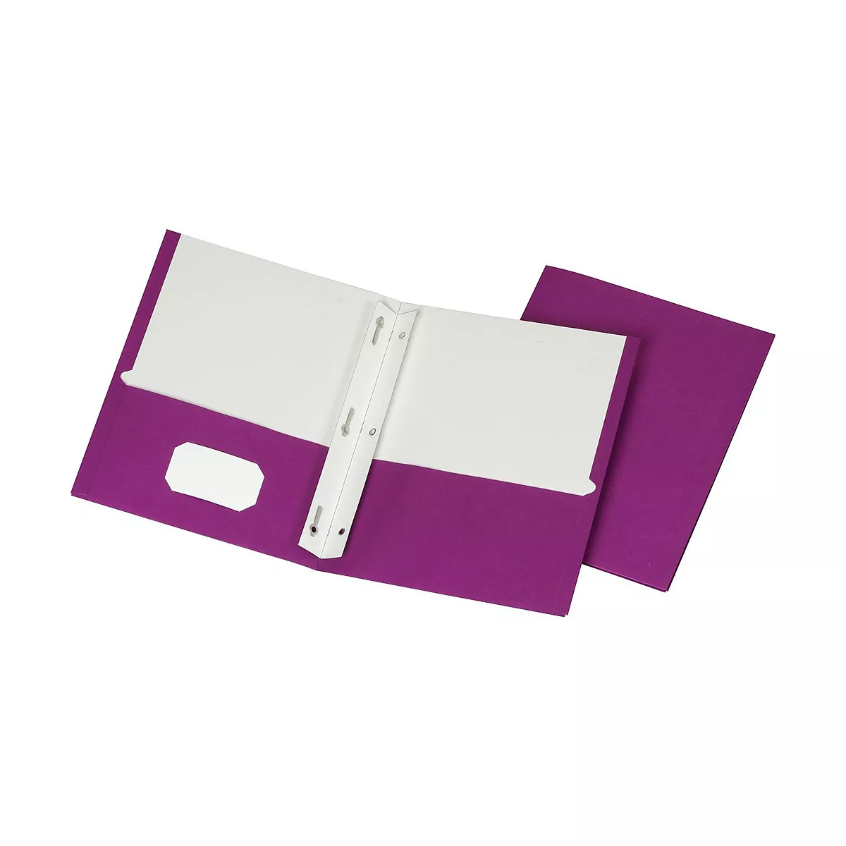 Staples School Grade 2 Pocket Folder with Fasteners Purple 25/BX 27544-CC