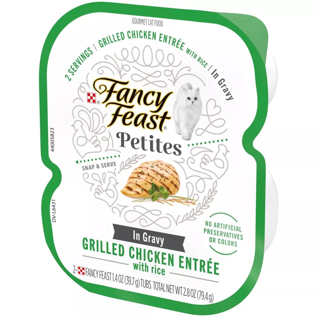 Fancy Feast Petites Grilled Chicken with Wild Rice in Gravy Wet Cat Food - 2.8oz