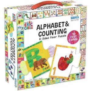 Eric Carle 2-Sided Floor Puzzle-Alphabet And Counting