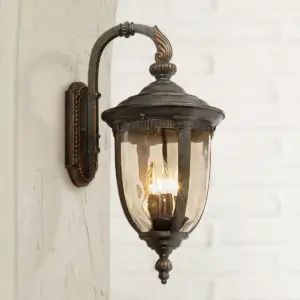 John Timberland Vintage Outdoor Wall Light Fixture Bronze Metal 20 1/2