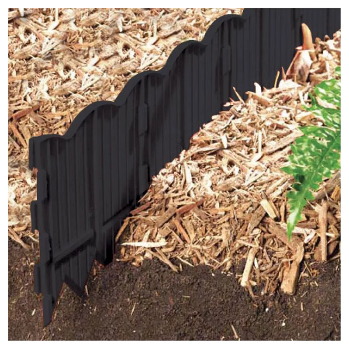 Border Master Poundable Lawn Edging Black - Black - Master Mark Plastics