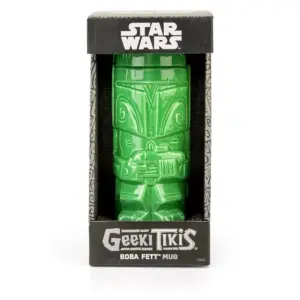 Beeline Creative Geeki Tikis Star Wars Boba Fett Mug | Ceramic Tiki Style Cup | Holds 13 Ounces