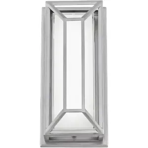 Possini Euro Design Modern Outdoor Wall Light Fixture LED Matte Nickel Geometric 12