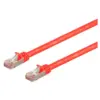 Monoprice Cat7 Ethernet Network Patch Cable - 10 feet - Red | 26AWG, Shielded, (S/FTP) - Entegrade Series