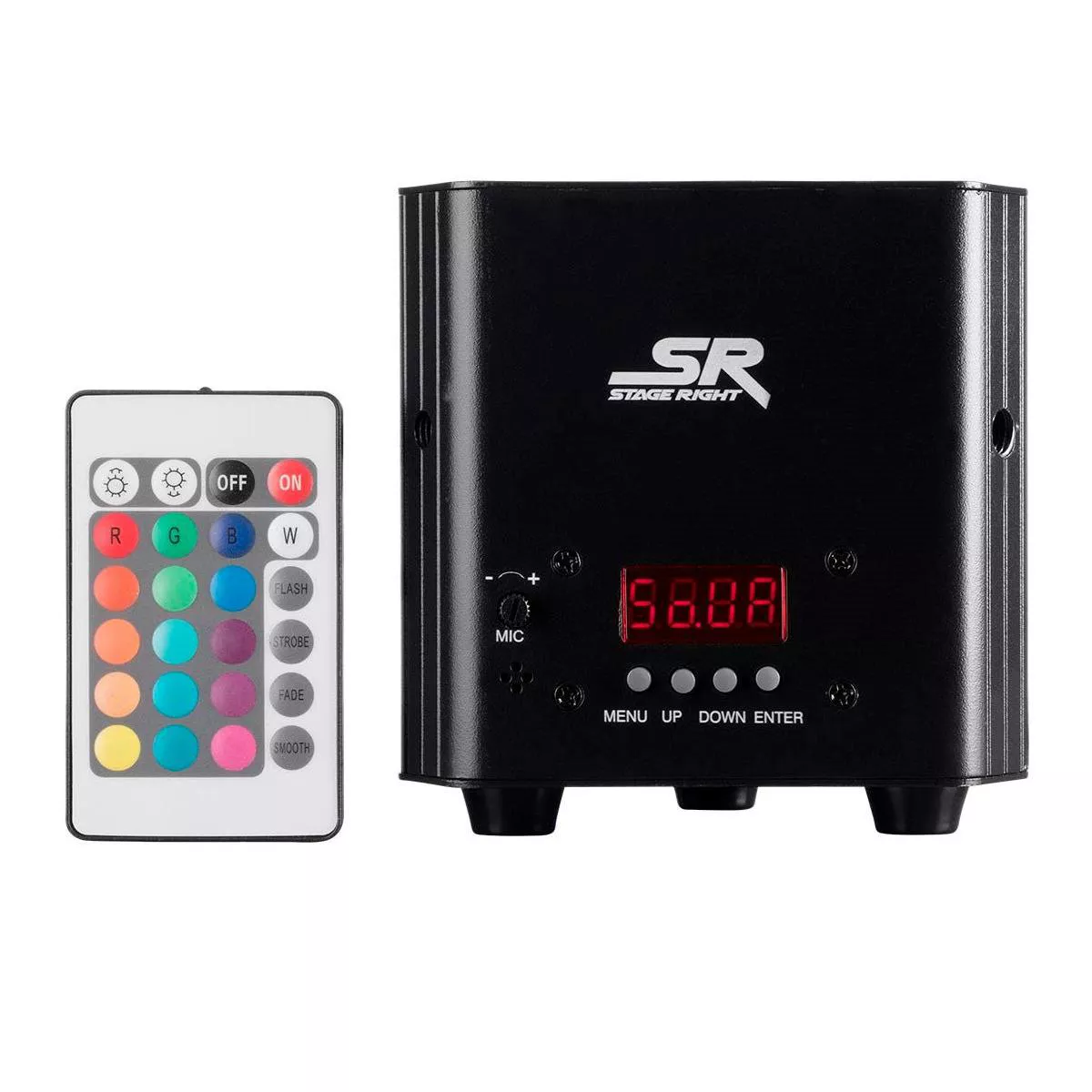 Monoprice Truss Wash Up Light PAR Light With IR (RGB), 3 Watt, x 3 LED - Stage Right Series