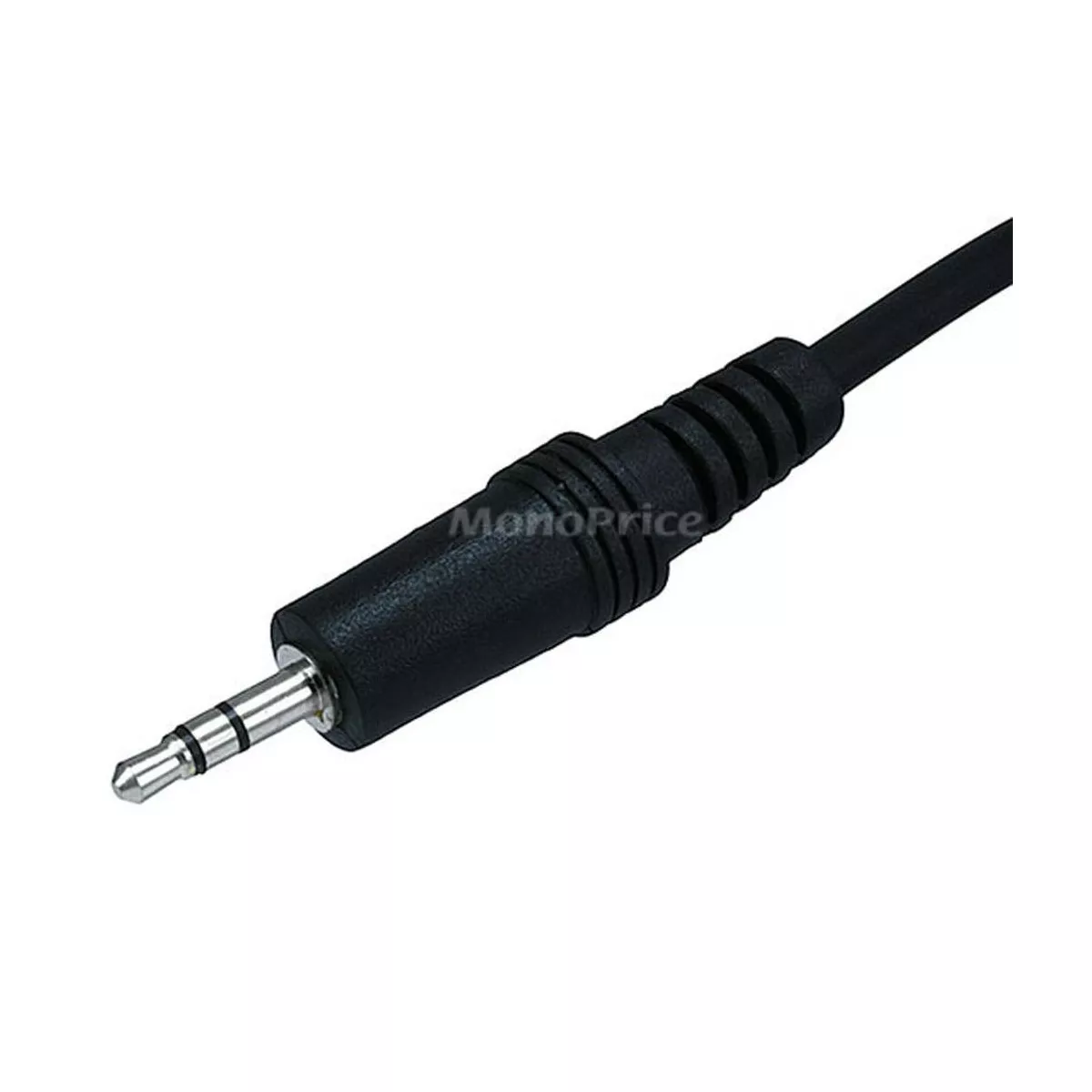 Monoprice Audio/Stereo Cable - 12 Feet - Black | 3.5mm Plug/Plug Male/Male