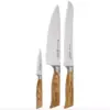 Messermeister Oliva Elite Professional 3 Piece German 8 Inch Chef, 6 Inch Utility, and 3.5 Inch Parer Multi Purpose Kitchen Knife Set