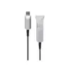 Monoprice USB-A to USB-A Female 3.0 Extension Cable - 164.0 Feet - Silver | Fiber Optic - SlimRun