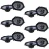 Crunch 250W Full Range 2 Way Coaxial Car Audio 5x7 by 6x8" Speaker (12 Pack)
