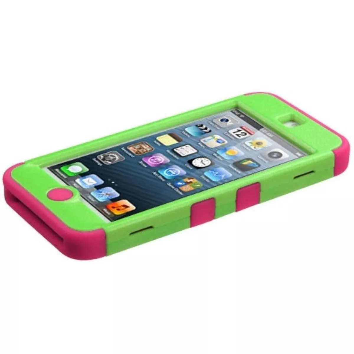 MYBAT For Apple iPod Touch 5th Gen/6th Gen Green Hard Hybrid Case Cover w/stand