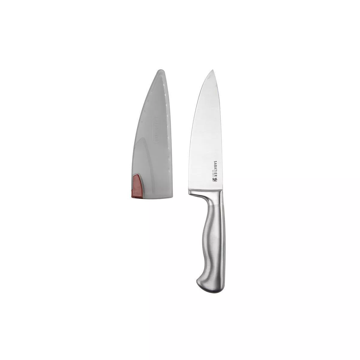 Sabatier Stainless Steel Edgekeeper 8" Chef Knife with Sleeve