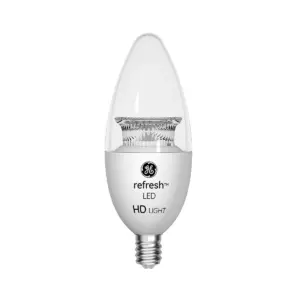 General Electric 40w 2pk Refresh Daylight Equivalent Deco Bc Blunt Tip Candelabra Base LED HD