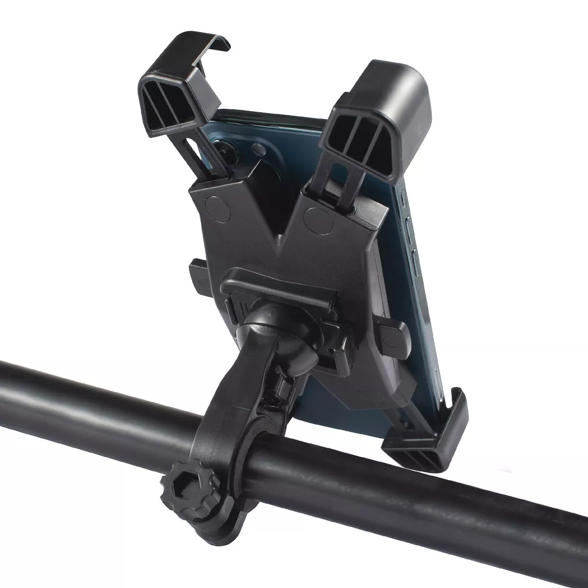 Insten Bike Phone Holder Mount Stand for Bicycle Stroller Motorcycle Ram Handlebar, Adjustable 360 Ball Head, Secure Cell Phone Bracket, Universal