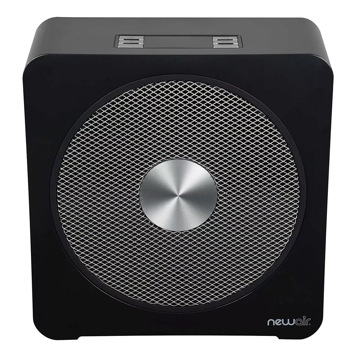 NewAir 120V 1500 Watts Portable Adjustable Ceramic Whisper Quiet Whole Room Fan Electric Indoor Garage Workshop Space Heater, Black