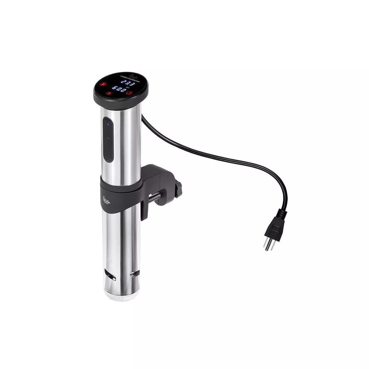 Monoprice Sous Vide Immersion Cooker 1100W - Black/Silver With Adjustable Clamp, Quite Motor, and Simple Controls - From Strata Home Collection