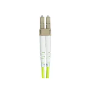 Monoprice Fiber Optic Cable - Green - 5 Meter | OM5, LC/UPC-LC/UPC, Multi Mode Duplex, (50/125 Type) - Entegrade Series