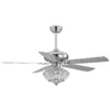 Landi Ceiling Light Fan - Chrome - Safavieh