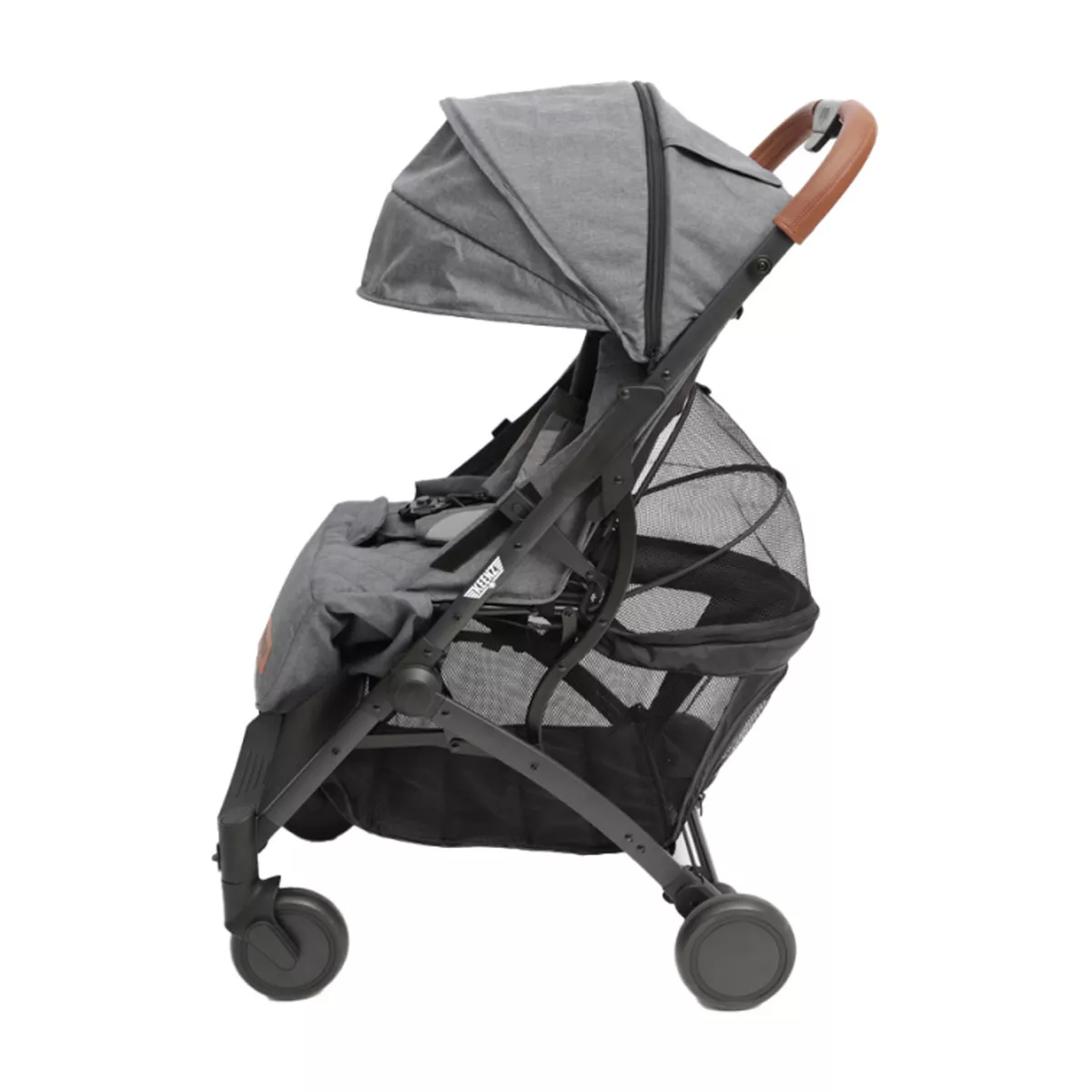 Keenz Air Plus Lightweight Compact 2 in 1 Pet and Baby Stroller Travel System with 55 Pound Capacity, Reclining Seat, Canopy, and Storage Basket, Gray