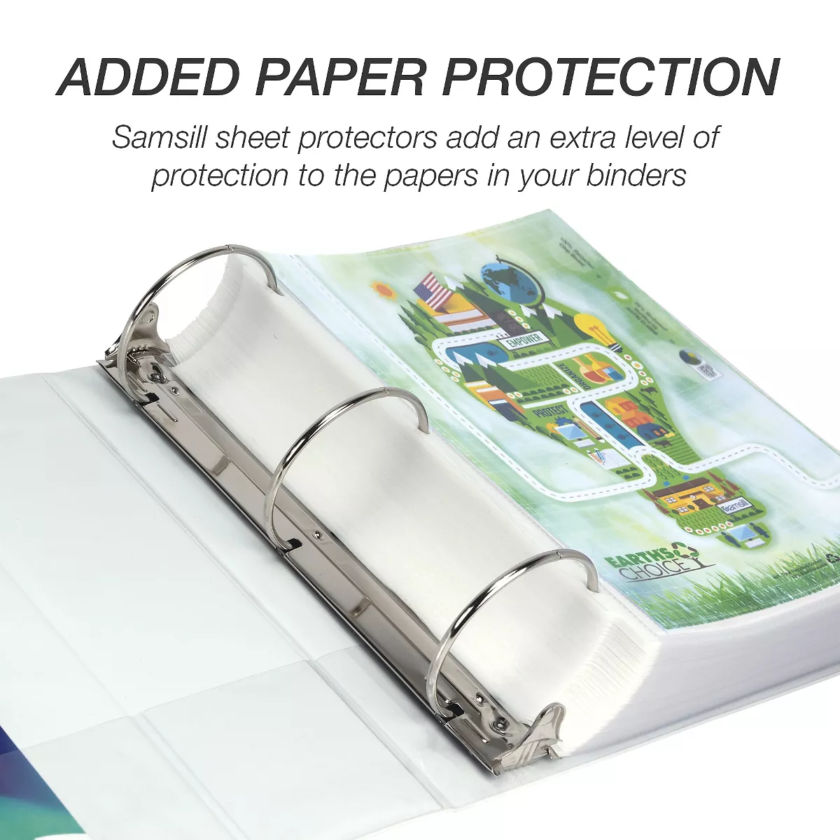 Samsill® Biobased Economy Round Ring View Binders 3 Rings 4