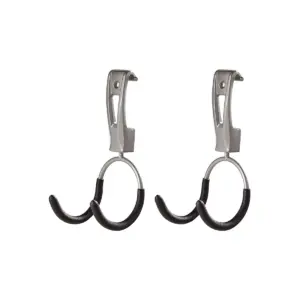 Rubbermaid Universal Metallic FastTrack Hanging Garage Hook Organizers (2 Pack)
