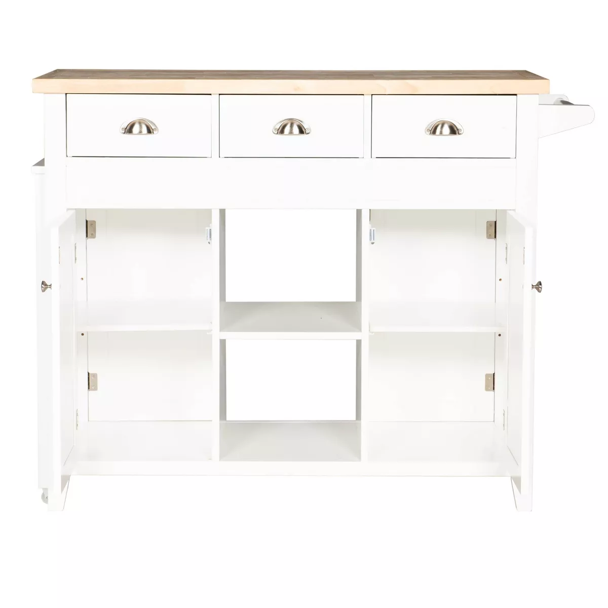 Sheridan Kitchen Cart - White - Linon