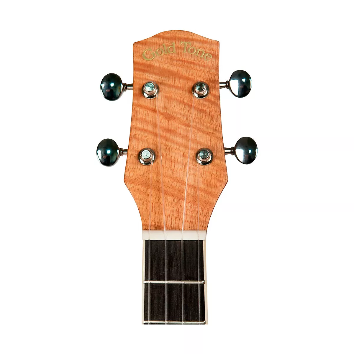 Gold Tone Left-Handed Tenor-Scale Curly Maple Resonator Ukulele with Gig Bag Natural