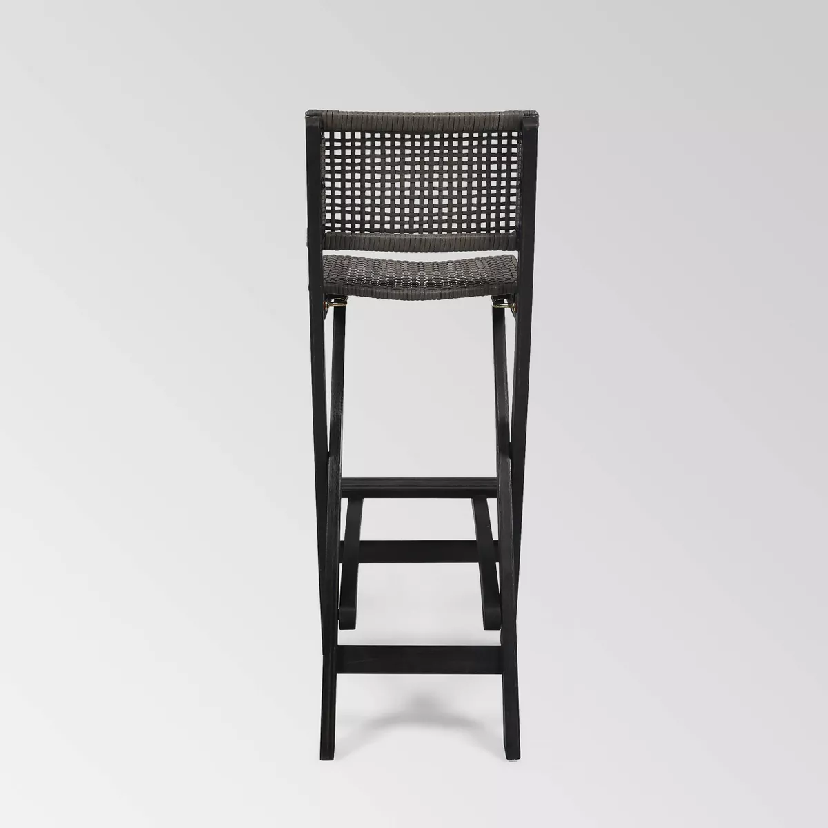 Polaris 2pk Acacia Wood Folding Barstools Dark Gray - Christopher Knight Home