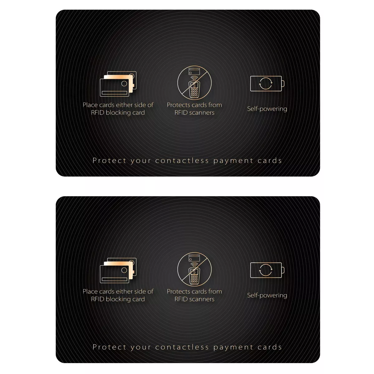 Insten 2x RFID & NFC Blocking Card