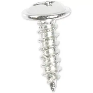 100 D Ring Picture Hangers with 100 Screws, 1 Hole (3/16 x 5/8 inch, 200 Pieces)