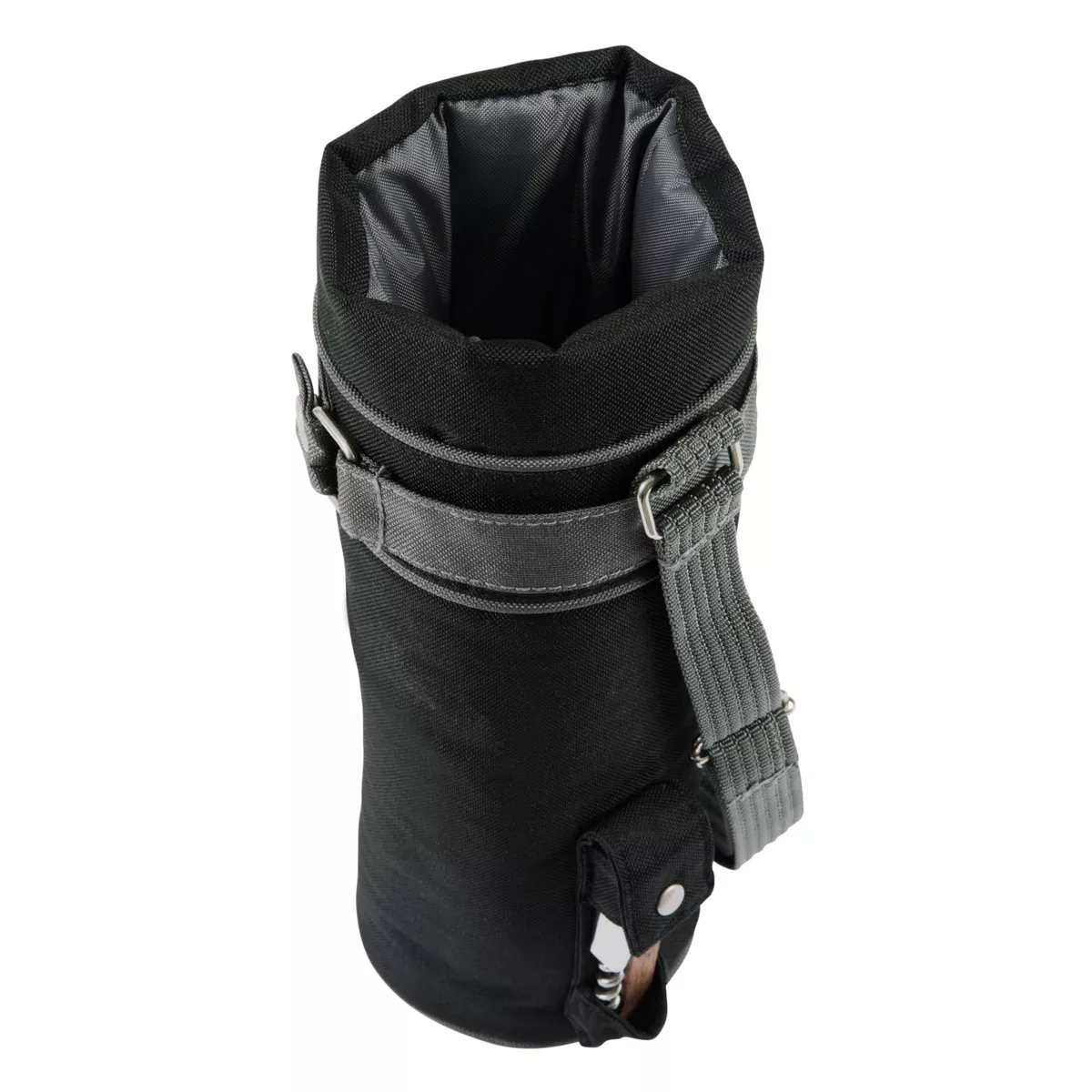 Picnic Time 2qt Wine Sack Cooler Black/Gray