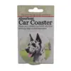 Car Coaster 2.5" Harlequin Great Dane Coaster Absorbant E & S Pet - Coasters