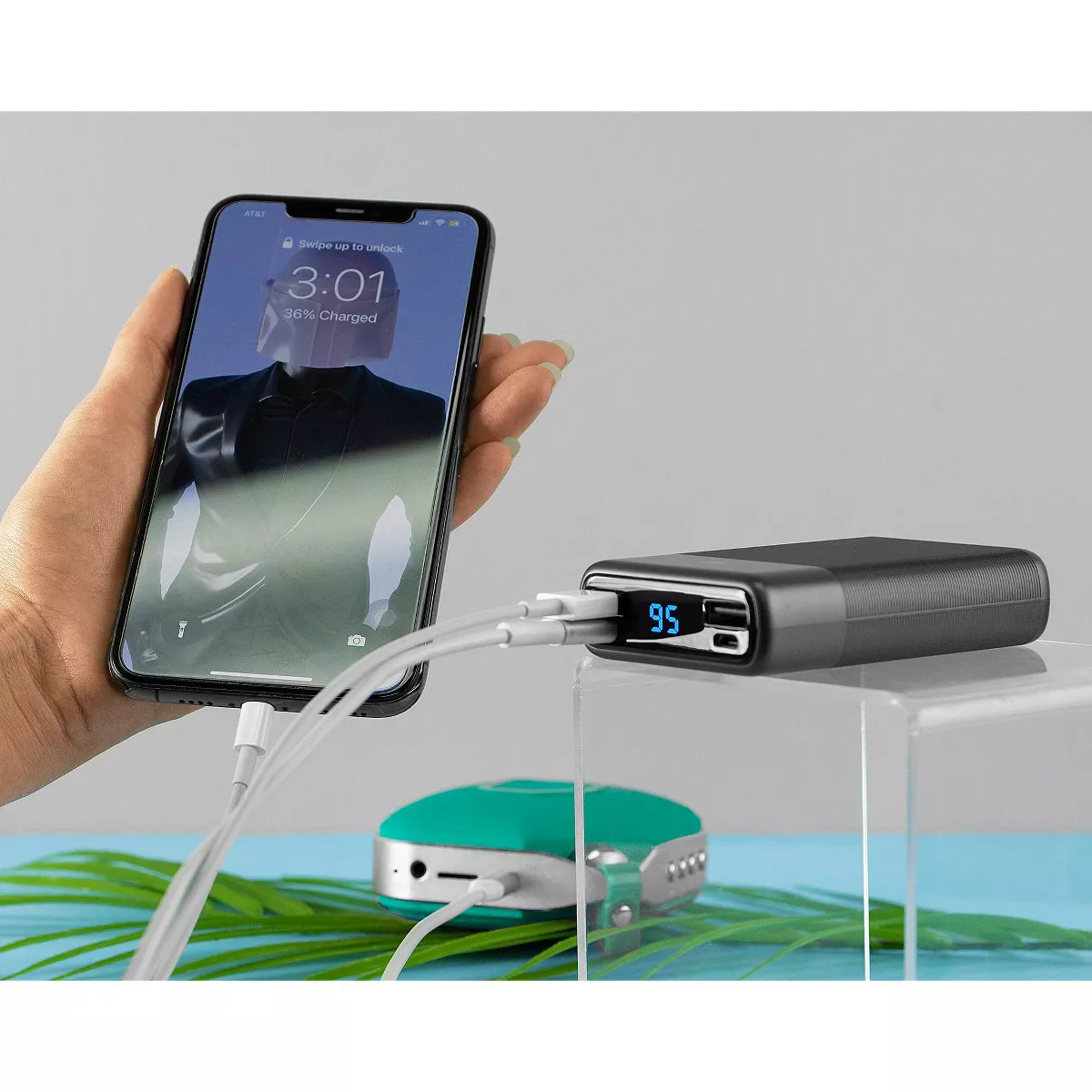Portable Power Bank 10000mAh with Power Delivery - Slate