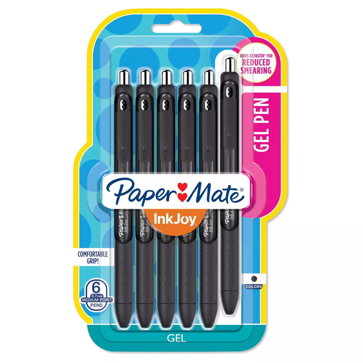 Paper Mate InkJoy Gel Pen, 6ct - Black