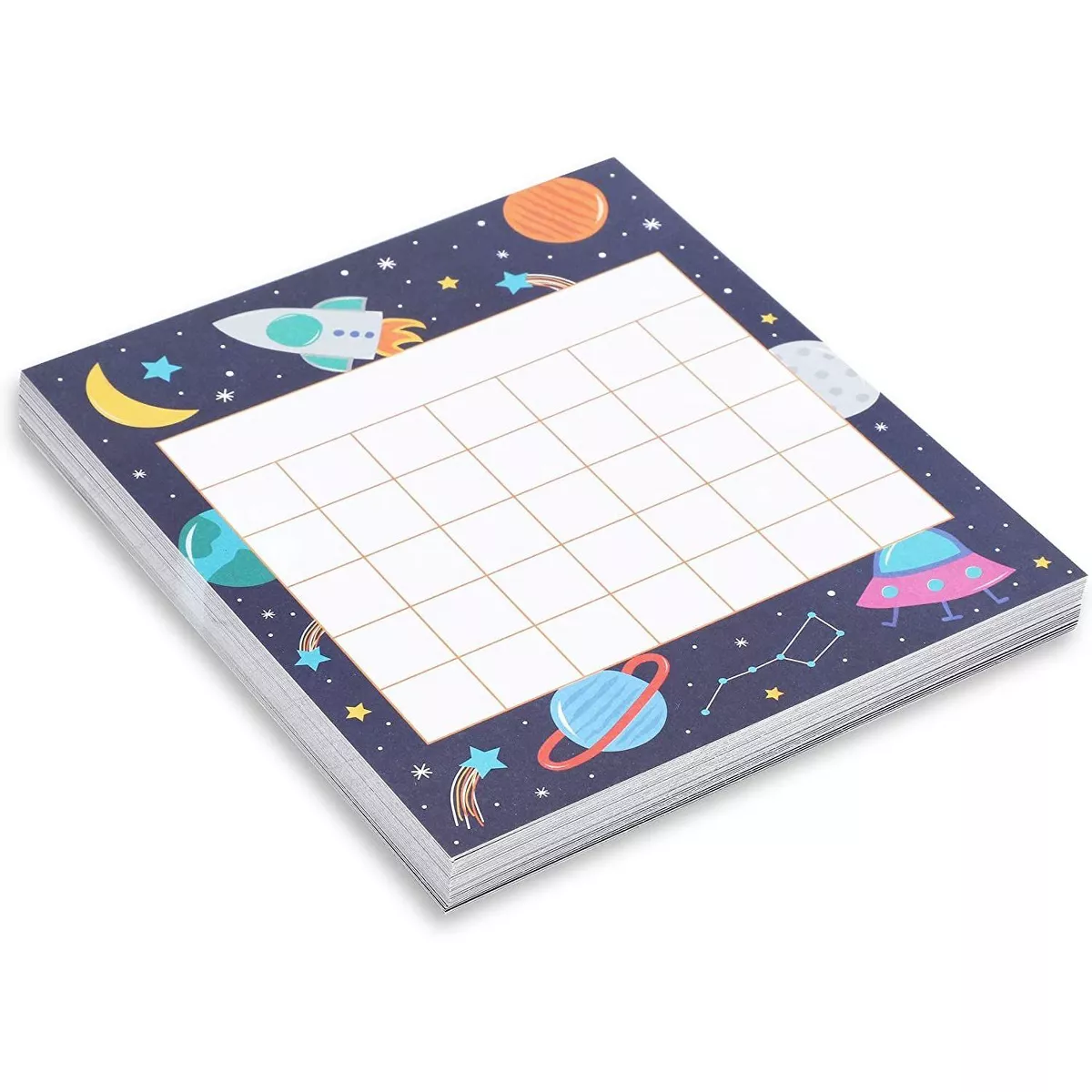 60-Pack Classroom Incentive Charts, Motivate Nice Behavior for Teachers Students, Space Themed, 6x5.25