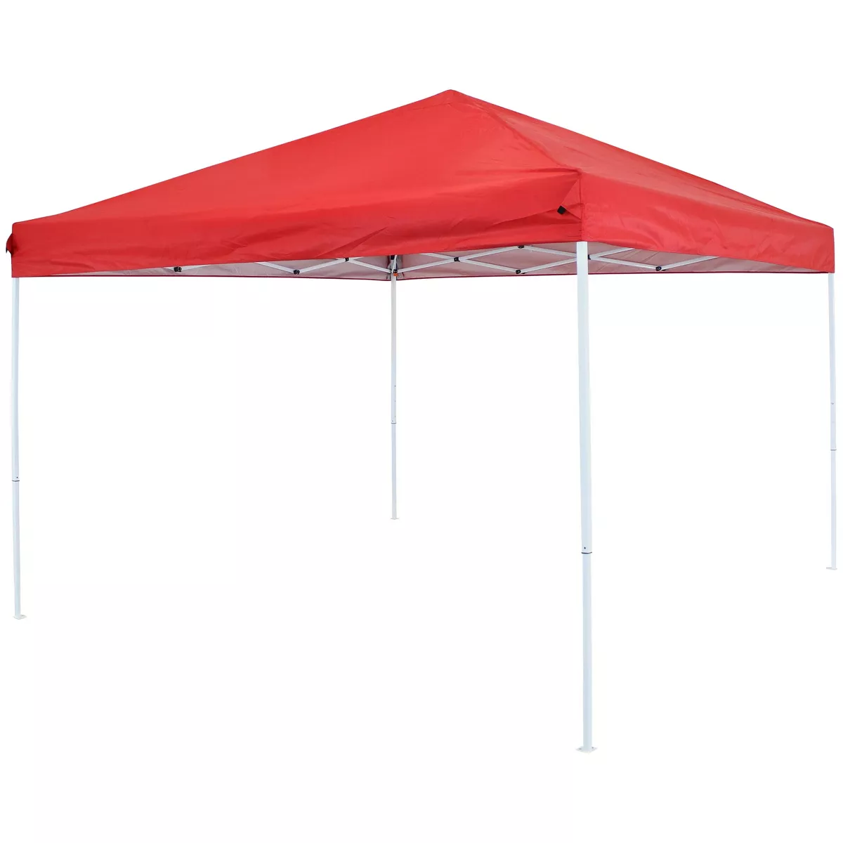 10'x10' Quick-Up Steel Frame Canopy with Carrying Bag Red - Sunnydaze