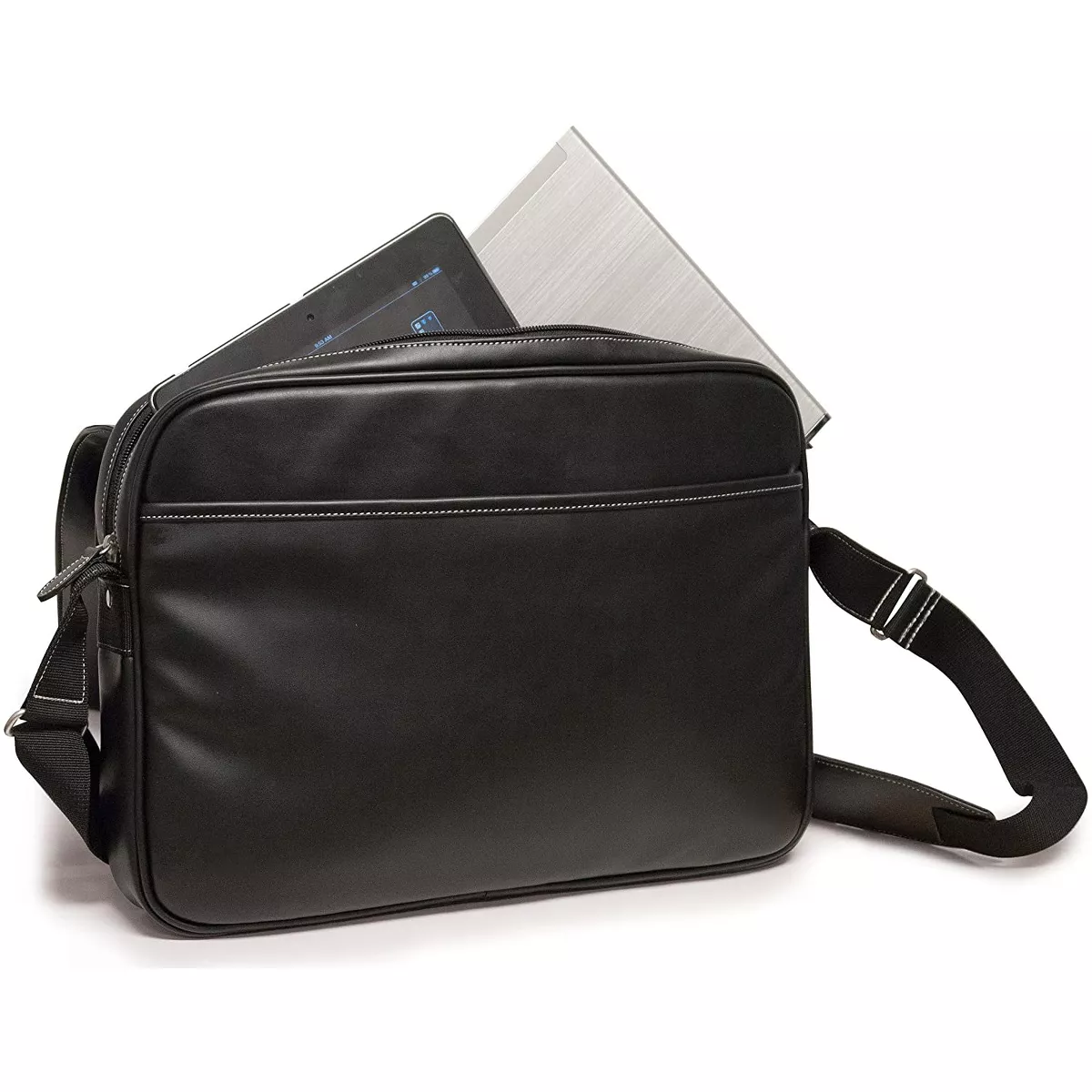 Mobile Edge Slimline Chromebook Laptop Messenger Bag 14 Inch (MEUTSMB5), Black