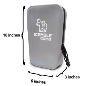 IceMule 1310 Pro Pack Strong and Durable Outdoor Water Resistant Travel Sized Camping Accessory Storage Pouch and Dry Bag, Grey