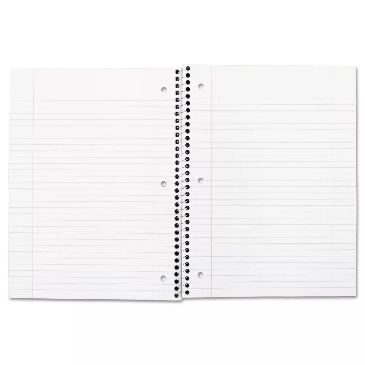 Mead Spiral Bound Notebook Perforated College Rule 10 1/2 x 8 White 70 Sheets 05512