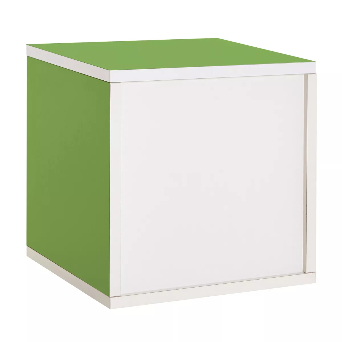 Way Basics Stackable Eco Cube Storage Cubby Organizer Green
