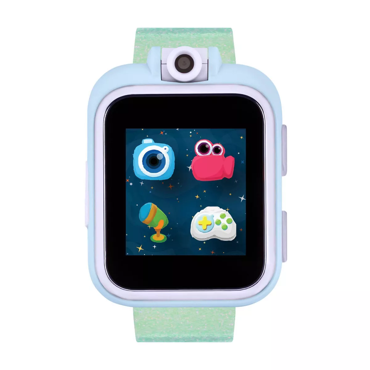 PlayZoom Interactive Educational Smartwatch for Kids 48mm - Rainbow Holographic Band