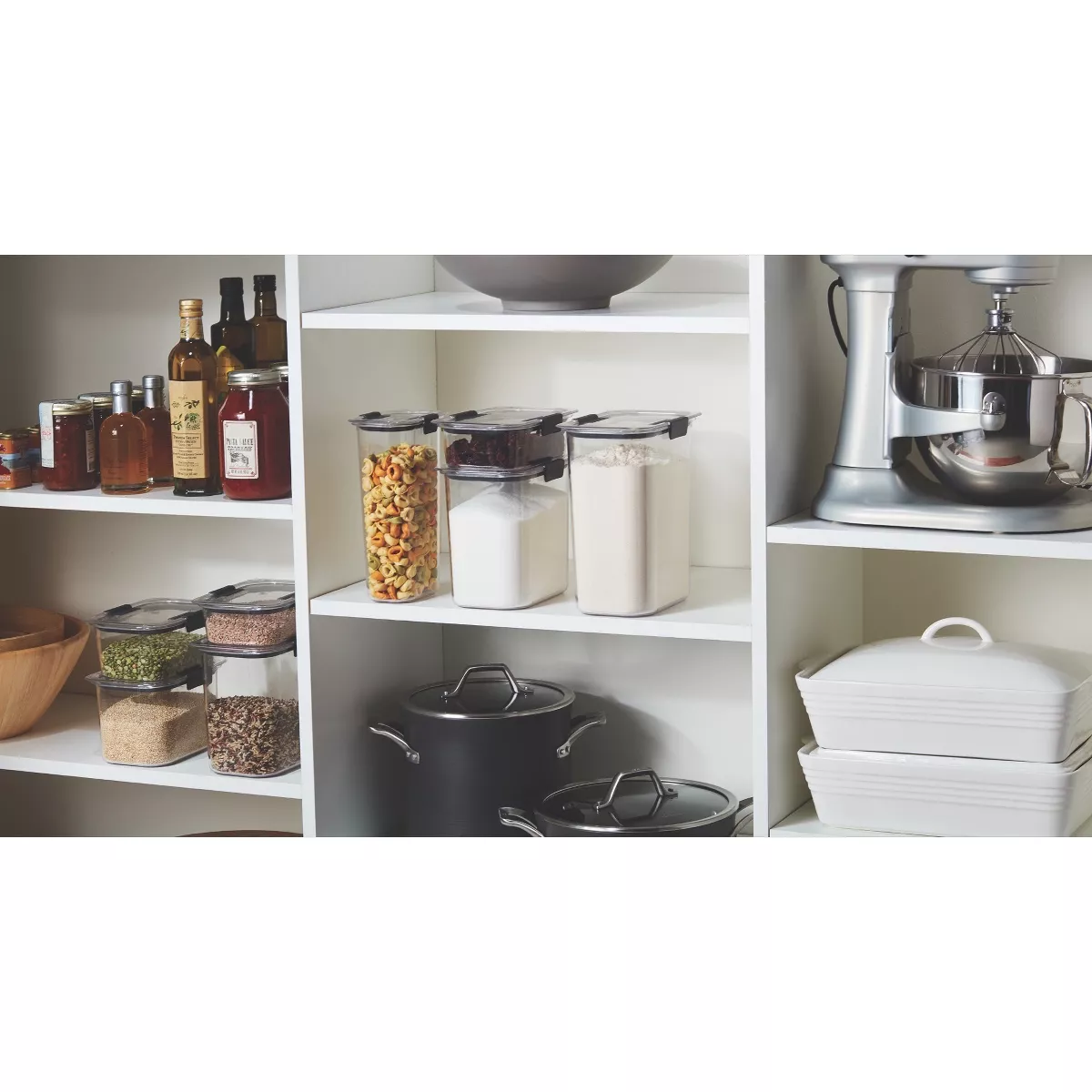 Rubbermaid 8pc Brilliance Pantry Organization & Food Storage Containers with Airtight Lids