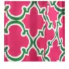 Zodaca Thermal Insulated Lightweight Wine Tote, Pink with Green Trim Quadrefoil