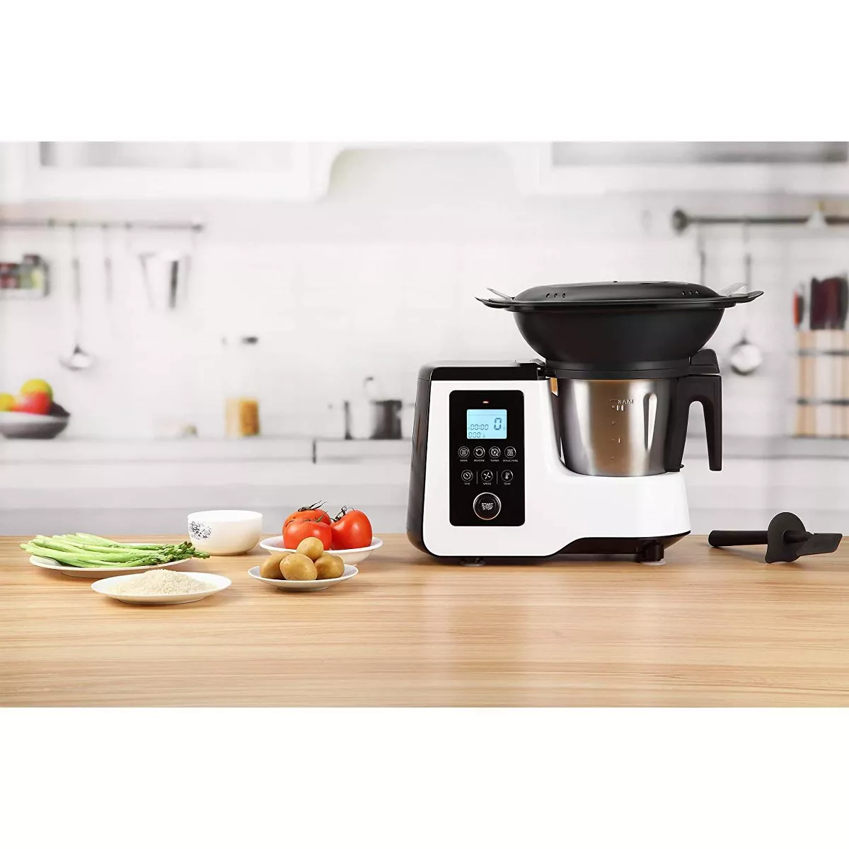 Dartwood All-in-One Multi Cooker, Food Processor and Smart Kitchen Machine for Cooking, Kneading, Blending, Mixing, Steaming, Boiling, Stir Frying