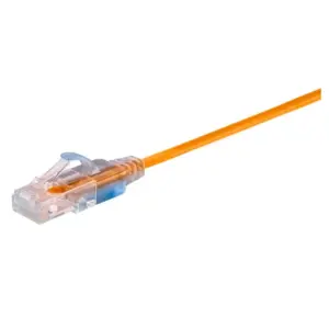 Monoprice Cat6A Ethernet Network Patch Cable - 30 Feet - Yellow | 10-Pack, 10G - SlimRun Series